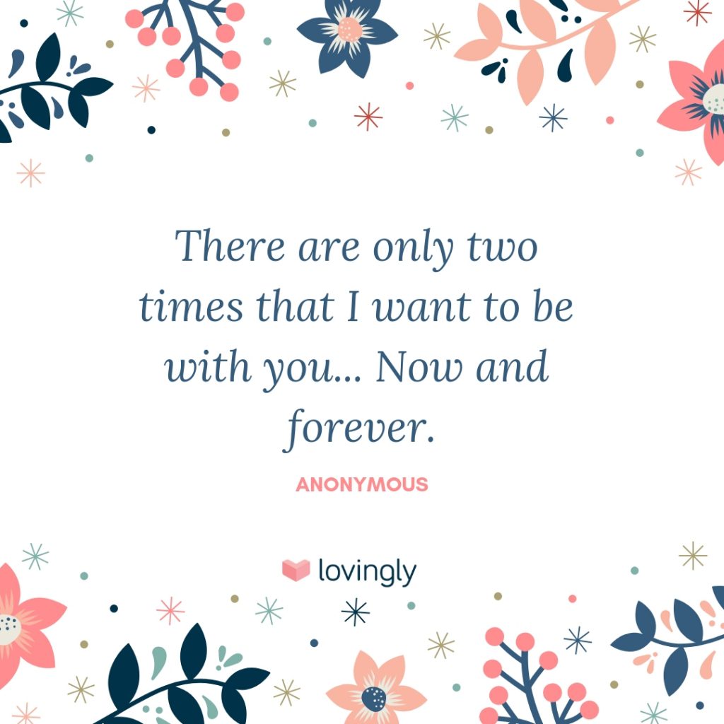 Now and Forever love quote