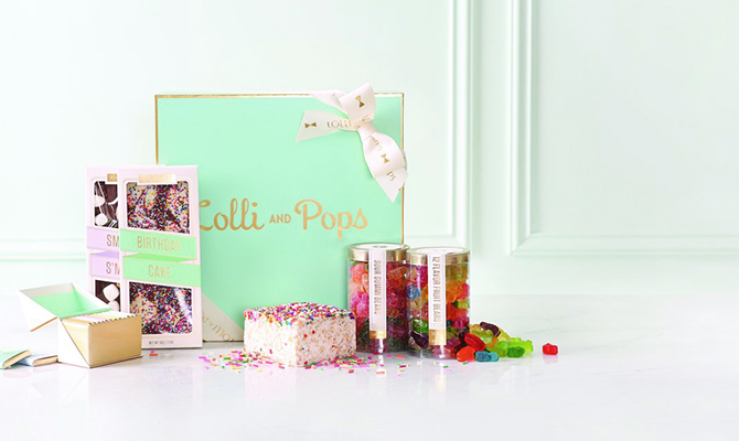 Lolli and Pops birthday gift box