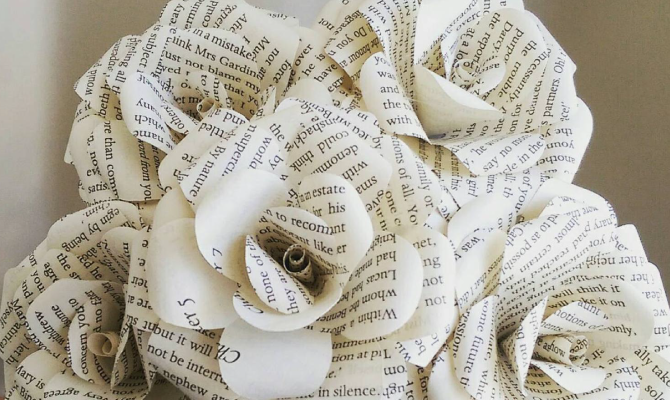 Make her gift extra meaningful by having an arrangement made from the pages of her favorite novel.