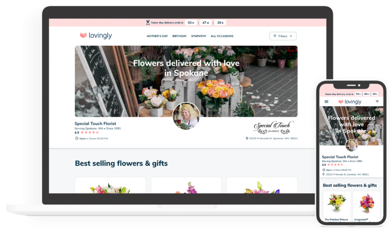 Get discovered by shoppers who want to send flowers